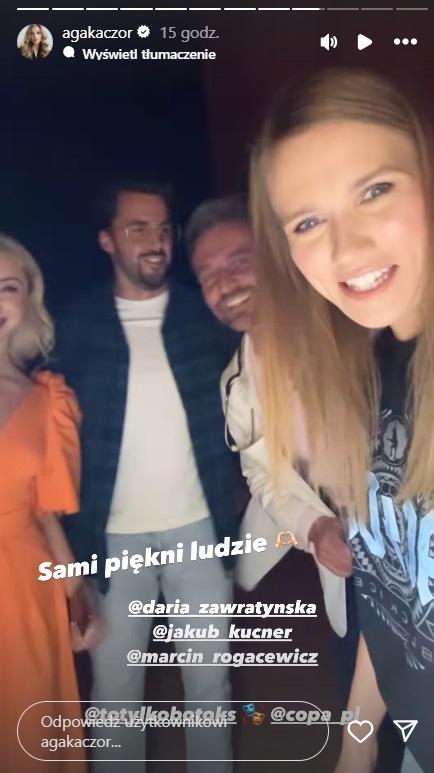 Agnieszka Kaczorowska na Instagramie